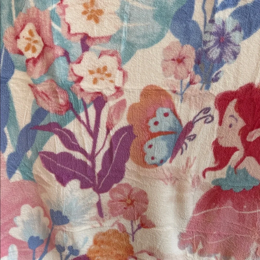 Floral Fairy Butterfly Garden Blanket Pastel Colors Super Soft from Cozy Bliss